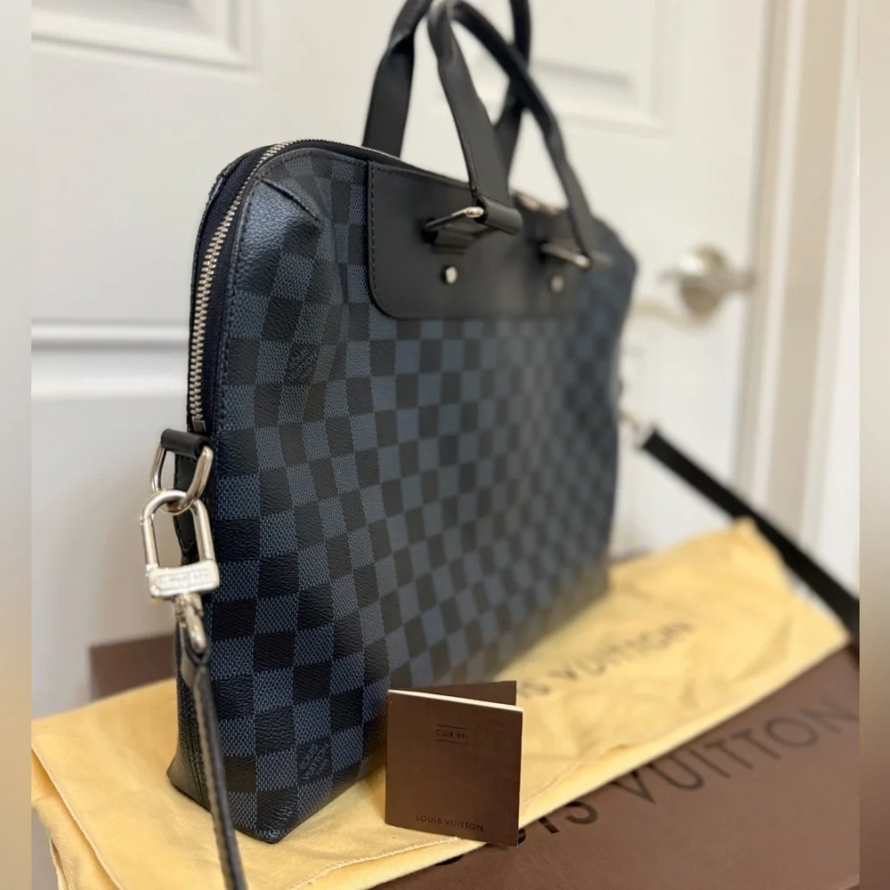 ✨ Louis Vuitton Damier Cobalt PDV PM Briefcase Full Set ✨